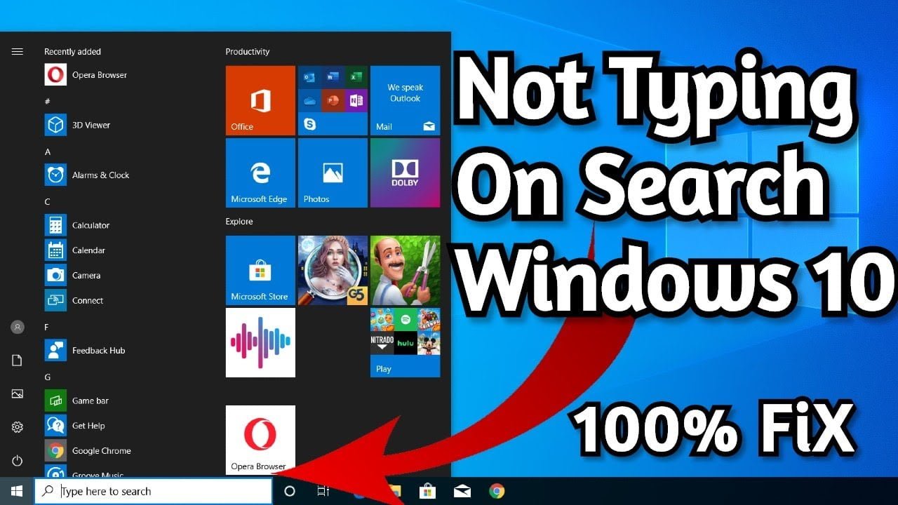 (Solved) Can’t Type In The Search Bar In Windows 10 || Keyboard Not Working In Search Bar Windows 10